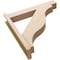 Ekena Millwork 5 1/2-in W x 28-in D x 28-in H Funston Block Rough Cedar Woodgrain TimberThane Outlooker, Primed Tan OUTUR055X28X28FST44RCPR - alternate 3